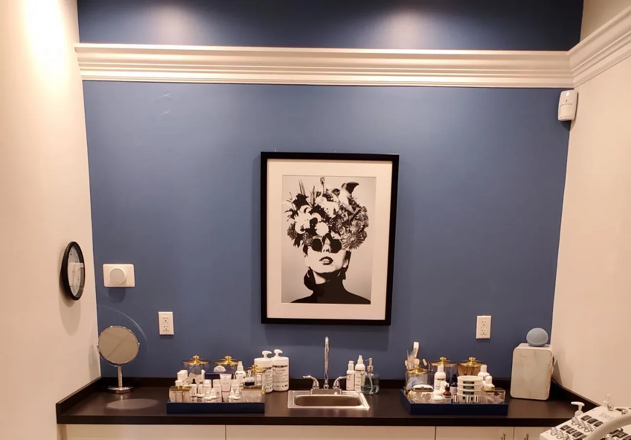A treatment room at MySkin Paramedical Face & Body Clinic in downtown Milford, Connecticut